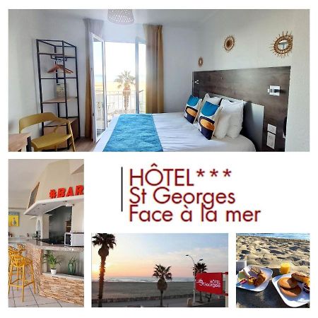 Hotel Saint Georges, Face A La Mer Canet-en-Roussillon Bagian luar foto