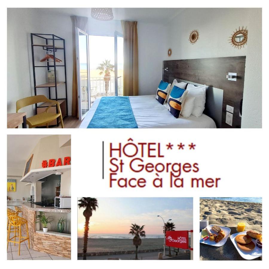 Hotel Saint Georges, Face A La Mer Canet-en-Roussillon Bagian luar foto