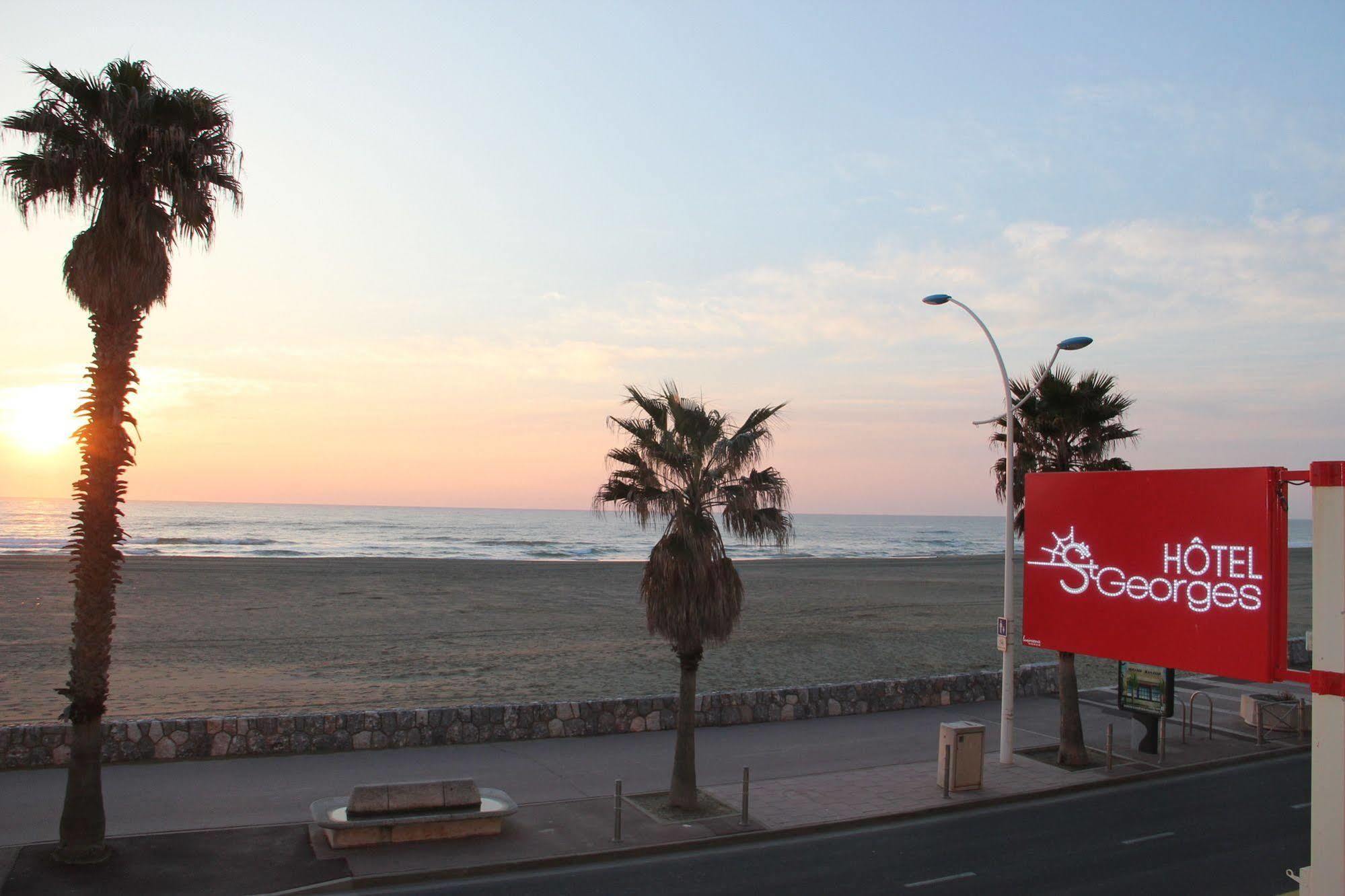 Hotel Saint Georges, Face A La Mer Canet-en-Roussillon Bagian luar foto